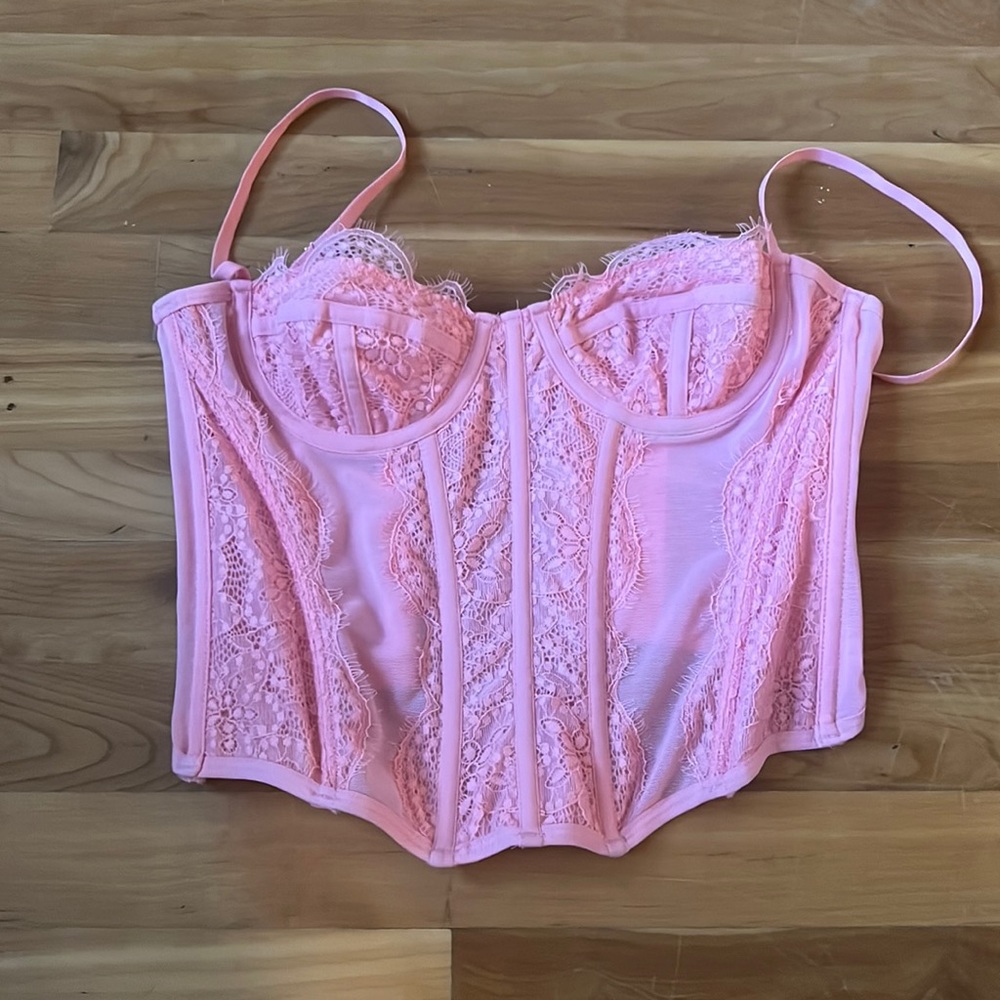 Urban pink corset top